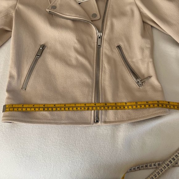 LTH JKT Kas Modern Biker Jacket in Blanc- NWT - Picture 7 of 10